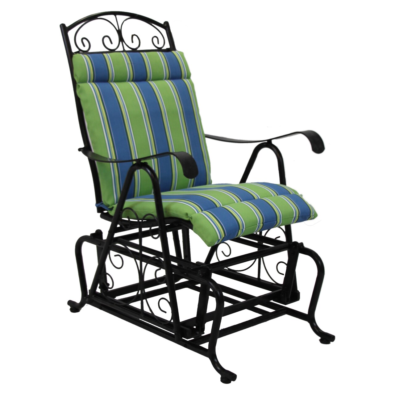 Outdoor Single Glider Chair Cushion ( 1 Piece Seat and Back) - Haliwell Caribbean
